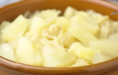 Sauerkraut mit Ananas - Ein exotischer Twist für das traditionelle Gericht