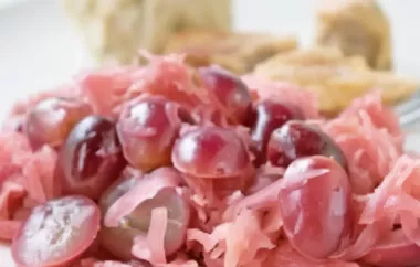 Sauerkraut mit Weintrauben - Ein herzhaft-süßer Genuss
