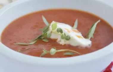 Scharfe Tomatensuppe - Eine würzige Suppe für kalte Tage