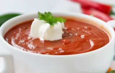 Scharfe Tomatensuppe - Eine würzige Suppe voller Geschmack