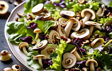 Schinken-Pilz-Salat - Ein frischer Salat mit herzhaftem Schinken und köstlichen Pilzen