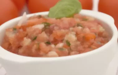 Schnelle Salsa - Ein einfaches Rezept für eine würzige Sauce