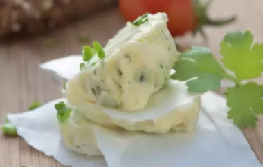 Selbstgemachte Kräuterbutter - ein köstliches und vielseitiges Rezept