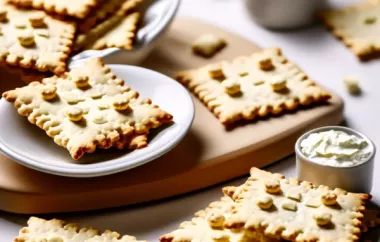 Selbstgemachte Salzcracker mit Nusscreme - Knusprige Leckerbissen für den Genuss zwischendurch