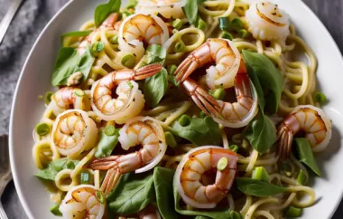 Shrimps-Salat mit Nudeln