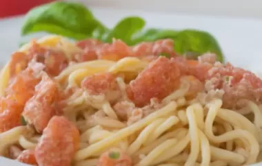 Spaghetti alla Trapanese - ein köstliches italienisches Pasta-Gericht