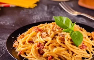 Spaghetti Carbonara - Ein klassisches und köstliches Pasta-Gericht aus Italien