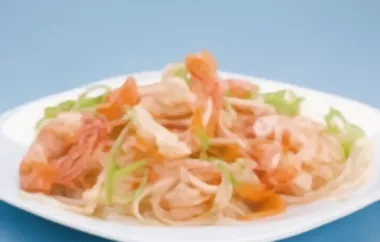 Spaghetti in Karotten-Garnelen-Sauce