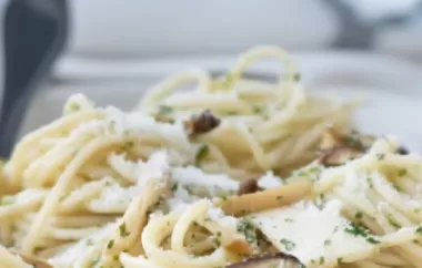 Spaghetti in Pilz-Sauce