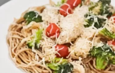 Spaghetti mit Brokkoli, Schafskäse und Paradeisern