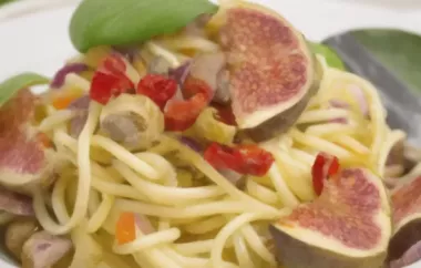 Spaghetti mit Feigen - Ein mediterranes Pasta-Gericht