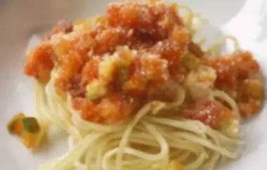 Spaghetti mit Gemüsesugo