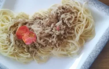 Spaghetti mit Krause Glucke Sauce