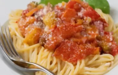 Spaghetti mit Paprika-Sugo - Ein köstliches Pasta-Rezept