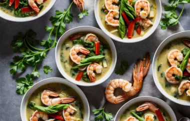 Spinatsuppe mit Shrimps - Ein köstliches Rezept für einen cremigen Suppenklassiker