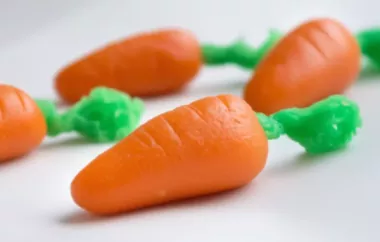Süßes Karottenkonfekt mit Marzipan