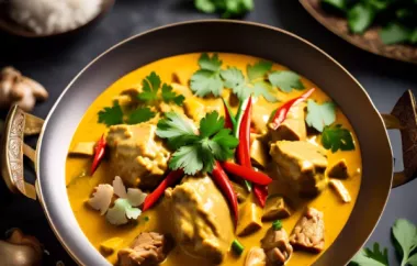 Thailändischer Hühner-Curry mit Erdnüssen