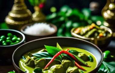 Thailändisches grünes Curry - Eine köstliche Rezeptvariation