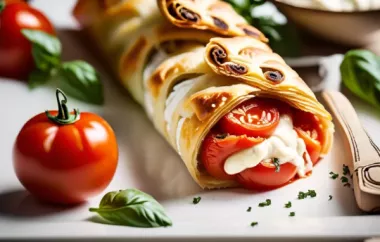 Tomaten-Mozzarella-Strudel mit Schinken - Ein köstlicher Snack oder Hauptgericht
