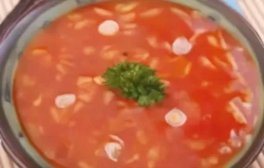 Tomatensuppe mit Reis