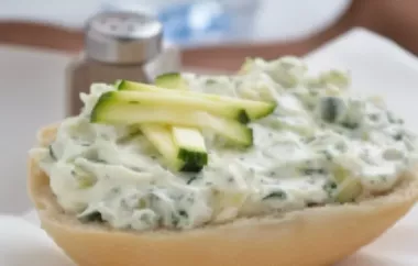 Topfen-Zucchini Aufstrich - Ein köstlicher vegetarischer Brotaufstrich