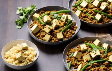 Vegane Pilzpfanne mit Tofu und Mangold