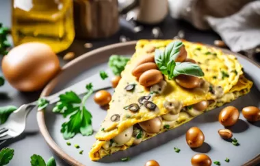 Veganes Omelett mit Pilzen - Ein köstliches und gesundes veganes Frühstück