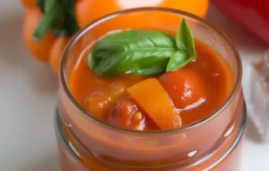 Veganes Paprika Chutney - Eine köstliche Beilage mit fruchtig-scharfem Geschmack