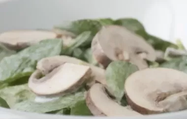 Vogerlsalat mit Champignons - Ein leichter und frischer Salat für den Genuss