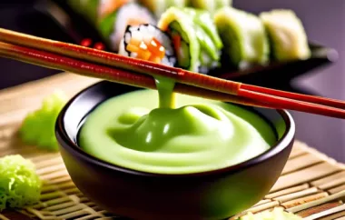 Wasabi-Soja-Dip - Eine würzige Ergänzung zu Sushi und Co.