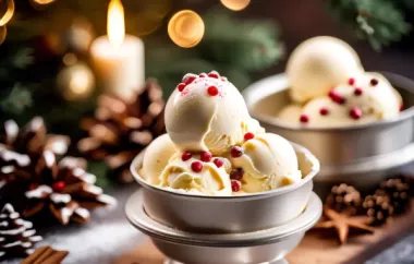Weihnachtseis: Ein köstliches Eiscreme-Rezept für die Weihnachtszeit