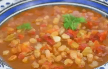 Weiße Bohnensuppe mit frischen Tomaten - Eine köstliche Suppe für kalte Tage