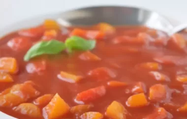 Würzige Chili-Paprikasuppe - Eine scharfe und köstliche Suppe