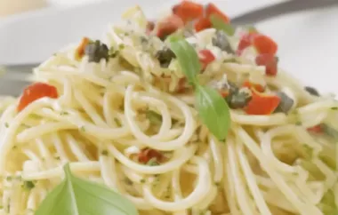 Würzige Kapern-Spaghetti - Ein schnelles und einfaches Nudelrezept