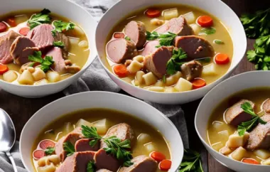 Würzige Schweinsrippen Suppe - Ein deftiger Genuss für kalte Tage