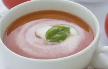Würzige Tomatencremesuppe - Eine köstliche und einfache Suppe voller Aromen
