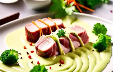 Zartes Kalbfleisch mit pikantem Wasabi-Dressing