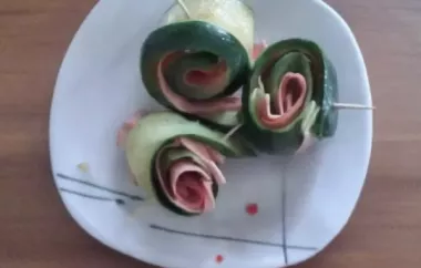 Zucchini-Schinken-Röllchen