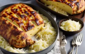 Bärlauch-Ziegenkäse-Pfanne mit Putengeschnetzeltem