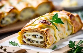 Blätterteigstrudel mit Käse Rezept