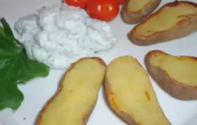 Bratkartoffeln mit Kräutertopfen