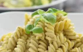 Delicious Pesto Pasta Recipe with Fresh Basil and Pine Nuts