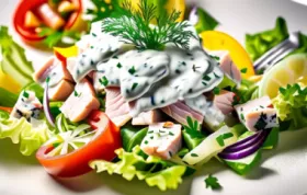 Deutscher Fischsalat - Ein erfrischender Salat mit mariniertem Fisch