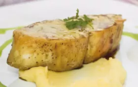 Ein delikates Rezept für Kürbiskernöl-Butterfisch auf würzigem Krenpüree