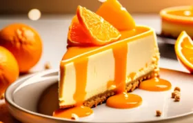 Ein köstlicher Orangen-Cheesecake für alle Käsekuchenliebhaber