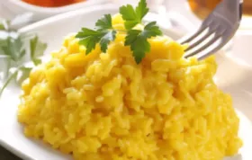 Ein köstliches Rezept für cremiges Risotto milanese