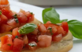 Ein traditionelles italienisches Rezept für Tomaten-Bruschetta