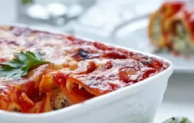 Eine köstliche Lasagne mit zartem Lachs und gesundem Spinat