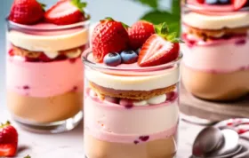 Erdbeercreme im Biskottenring - Ein erfrischendes Dessert für den Sommer