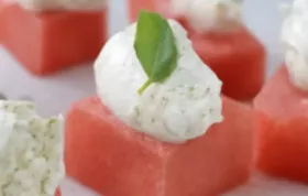 Erfrischende Melone mit cremigem Ricotta
